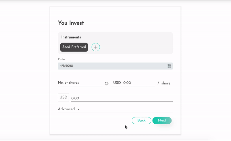 Link investments with Rounds