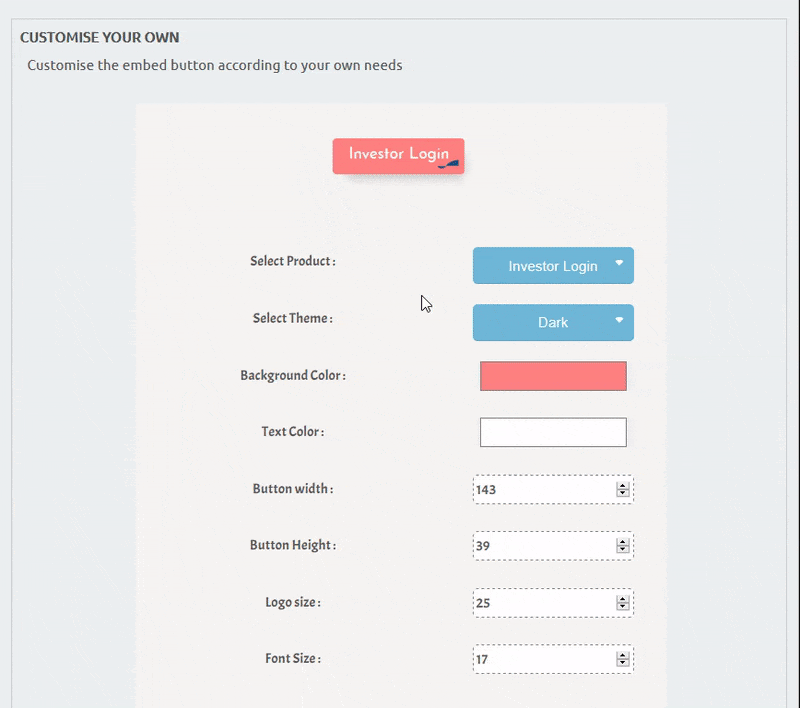 Custom Fundwave Buttons
